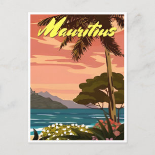 モーリシャス東アフリカVintage旅行ヤシ ポストカード