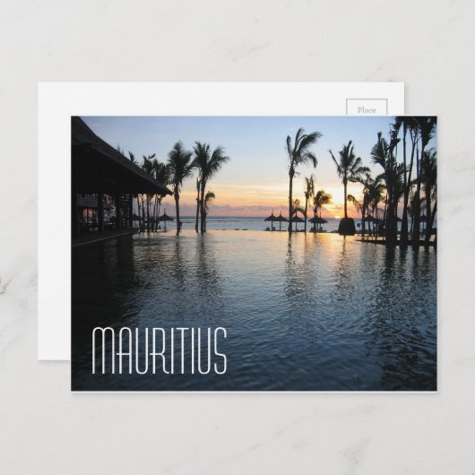 モーリシャス・アフリカのはがき ポストカード (正面/裏面)
