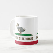 モーリシャス・カリフォルニア国旗Dodo コーヒーマグカップ (正面左)