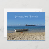 モーリシャス・グリーティング・from Cap Malheureux ポストカード (正面/裏面)