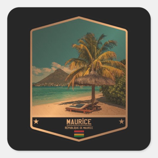 モーリシャス スクエアシール (正面)