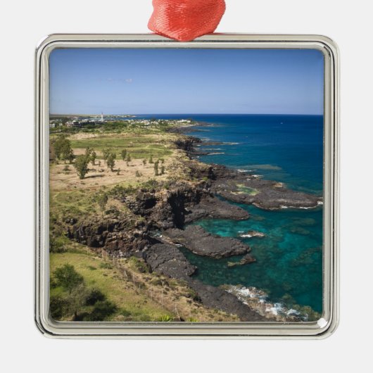 モーリシャス，西モーリシャス，ベルヴュー，海 メタルオーナメント (正面)