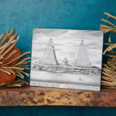 モーリスの二ピラミッド、エジプト王と彼の フォトプラーク (側面)