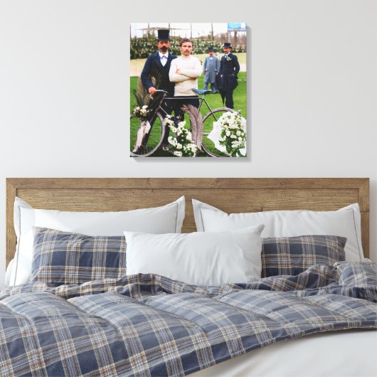 モーリスガリン受賞者パリ – ルバワ1898カラーレドゥー キャンバスプリント (インサイチュ (寝室))