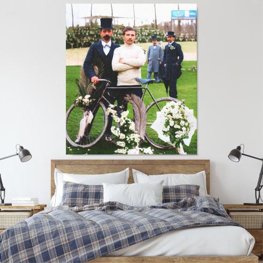 モーリスガリン受賞者パリ – ルバワ1898カラーレドゥー キャンバスプリント (インサイチュ (寝室))