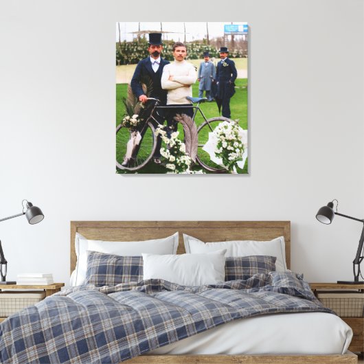 モーリスガリン受賞者パリ – ルバワ1898カラーレドゥー キャンバスプリント (インサイチュ (寝室))