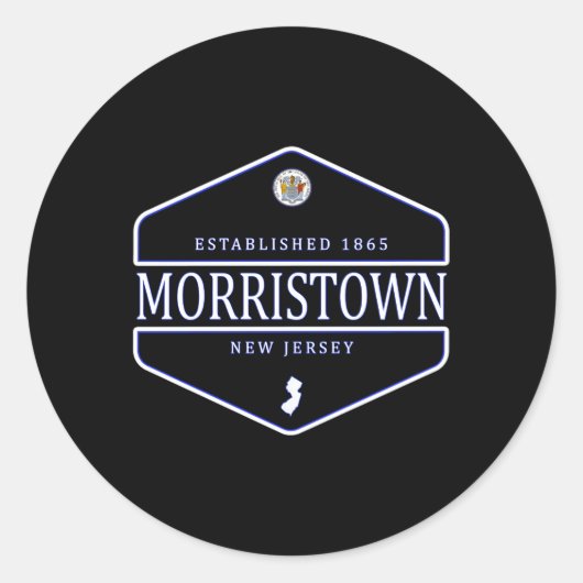 モーリストウンニュージャージーMorristown Nj ラウンドシール (正面)