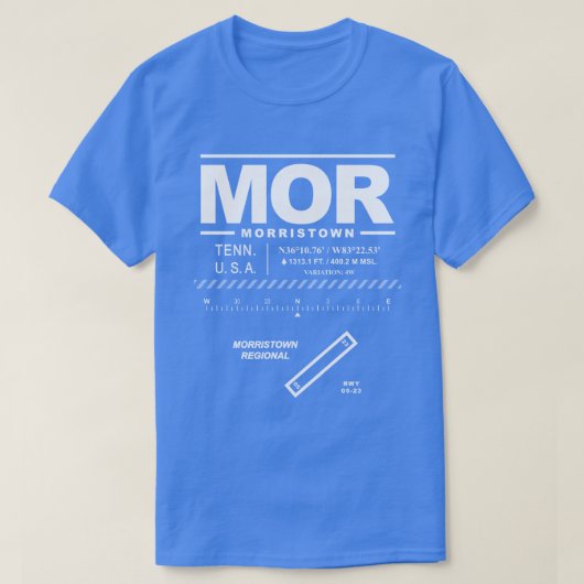 モーリストウン地方空港第MOR Tシャツ (デザイン正面)