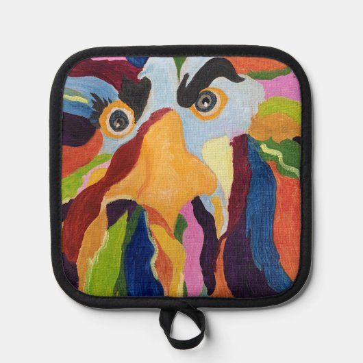 モーリス怒りのロスタースクエア 鍋敷き (正面)