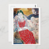 モーリス淡い色のト・デニスのシルバーソファで ポストカード (正面/裏面)