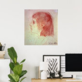 モーリス・ウトリロのポートレート ポスター (ホームオフィス)