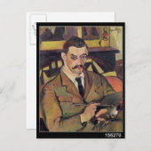 モーリス・ウトリロポートレート1921 ポストカード (正面/裏面)
