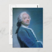 モーリス・クエンティン・デ・ラ・ツアーセルフポートレート ポストカード (正面/裏面)