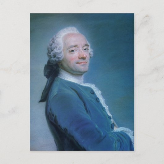 モーリス・クエンティン・デ・ラ・ツアーセルフポートレート ポストカード (正面)