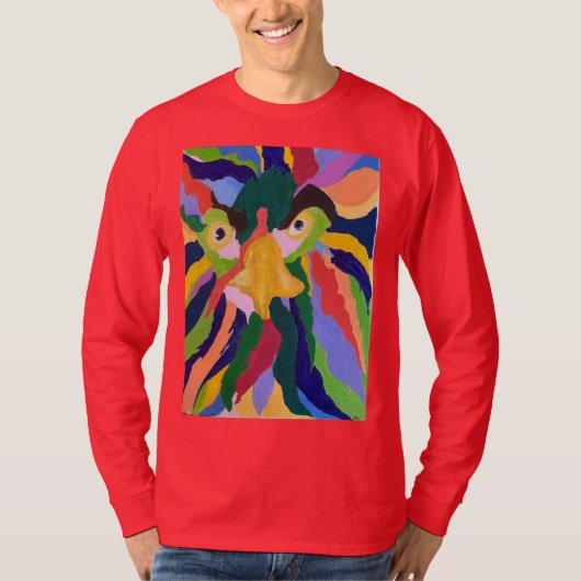 モーリス・グリーン・オン・レッド Tシャツ (正面)