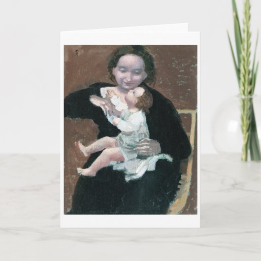 モーリス・デニスの母子 カード (正面)