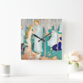 モーリス・デニス・スプリングタイム スクエア壁時計 (ホーム)