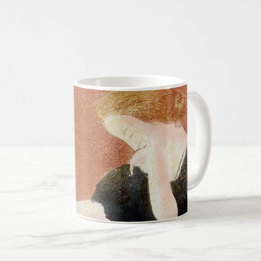 モーリス・デニス・バラを抱く女性 コーヒーマグカップ (正面右)