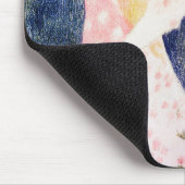 モーリス・デニス・ピンク・ドレスの女性 マウスパッド (コーナー)