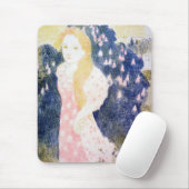 モーリス・デニス・ピンク・ドレスの女性 マウスパッド (マウス)