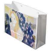 モーリス・デニス・ピンク・ドレスの女性 ラージペーパーバッグ (正面アングル)