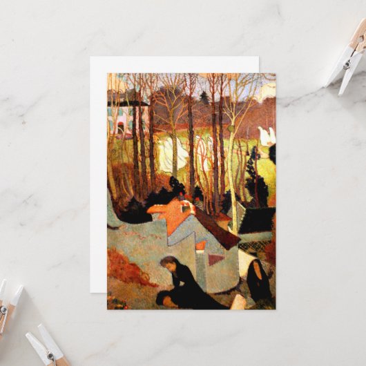 モーリス・ドニ - イースターの神秘、美術絵画 カード (正面/裏面インサイチュ)