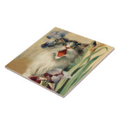 モーリス・ブールンガー「猫と虹彩」 タイル (側面)