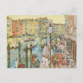 モーリス・プレンダガストによるヴェネツィアのグランド・カナル ポストカード (正面)