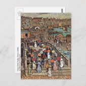 モーリス・プレンダガストによるヴェネツィアのパラの橋 ポストカード (正面/裏面)