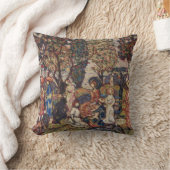 モーリス・プレンダガストの秋、ヴィンテージ ファイン アート クッション (ブランケット)