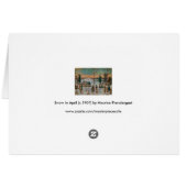 モーリス・プレンダガストの「四月の雪」- ヴィンテージ・アート (裏面横)