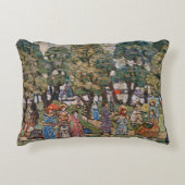 モーリス・プレンダガストの「木の下で」- 美術 アクセントクッション (正面)