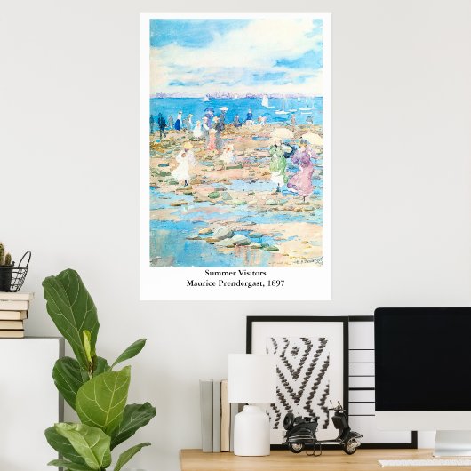 モーリス・プレンダーガスト夏の訪問者 ポスター (ホームオフィス)