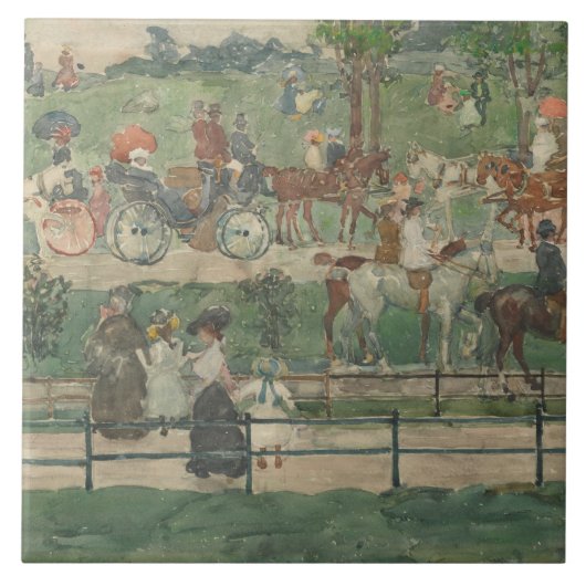 モーリス・プレンダーガスト – セントラルパーク, 1900 タイル (正面)