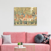 モーリス・プレンダーガスト – セントラルパーク， 1901 キャンバスプリント (インサイチュ (リビング))