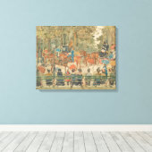 モーリス・プレンダーガスト – セントラルパーク， 1901 キャンバスプリント (インサイチュ (ウッドフロア))