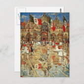 モーリス・プレンダーガスト – 太陽と雨のはね ポストカード (正面/裏面)