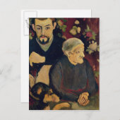 モーリス・ユトリロ、彼の祖母および彼の犬 ポストカード (正面/裏面)