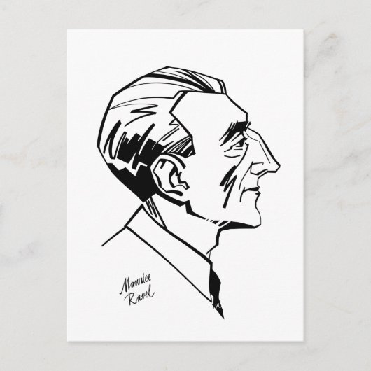 モーリス・ラベル ポストカード (正面)