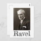 モーリス・ラヴェルポートレート（1925年c.）ポストカード ポストカード (正面/裏面)