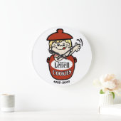 モーリス・レネル・クッキー、シカゴ・ノーリッジ、IL ラージ壁時計 (ホーム)