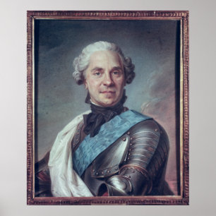 モーリスde Saxe Marshal ポスター