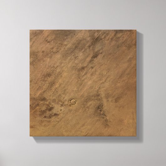 モーリタニアのテヌマークレーター キャンバスプリント (正面)