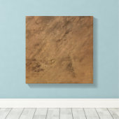 モーリタニアのテヌマークレーター キャンバスプリント (インサイチュ (ウッドフロア))