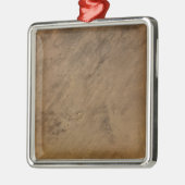 モーリタニアのテヌマークレーター メタルオーナメント (左)