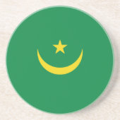モーリタニアの国旗 コースター (正面)