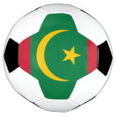 モーリタニアの国旗 サッカーボール (回転)