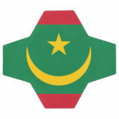 モーリタニアの国旗 サッカーボール (フラット)