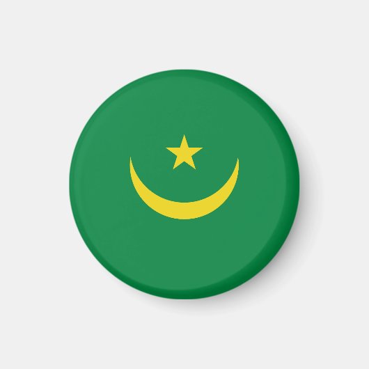 モーリタニアの国旗 マグネット (正面)