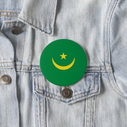 モーリタニアの国旗 缶バッジ (インサイチュ)